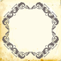 Vector baroque of vintage elements for design. 