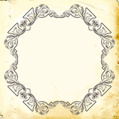Vector baroque of vintage elements for design. 