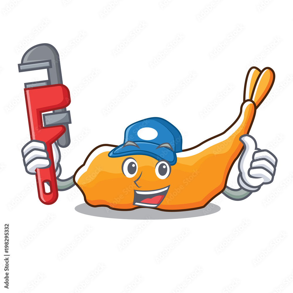 Canvas Prints plumber tempura mascot cartoon style