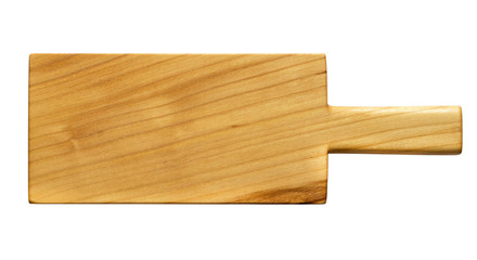 Isolated cutting board for use as a background.