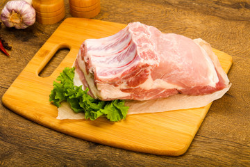 Raw pork meat