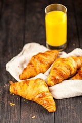 Fresh butter croissants