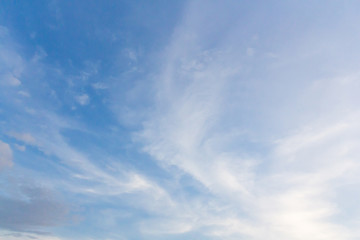 light cirrus cloud on blue sky background