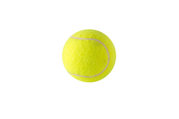 green tennis ball isolate on white background with clipping path