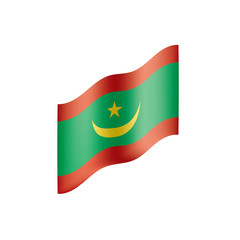 Mauritania flag, vector illustration