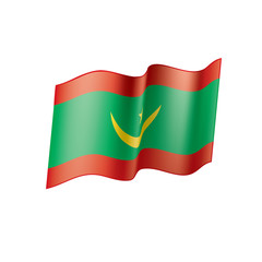 Mauritania flag, vector illustration