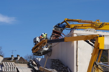 démolition d'une ancienne gare