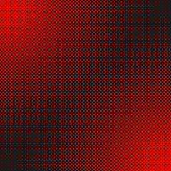 Retro halftone dot pattern background - abstract vector graphic from red circles in varying sizes