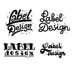 Label design. Retro sign, badge, banner template. It is good for printing posters and as an icon on the site.