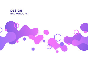 Abstract backgrounds with a colored dynamic spots. Vector illustrations.