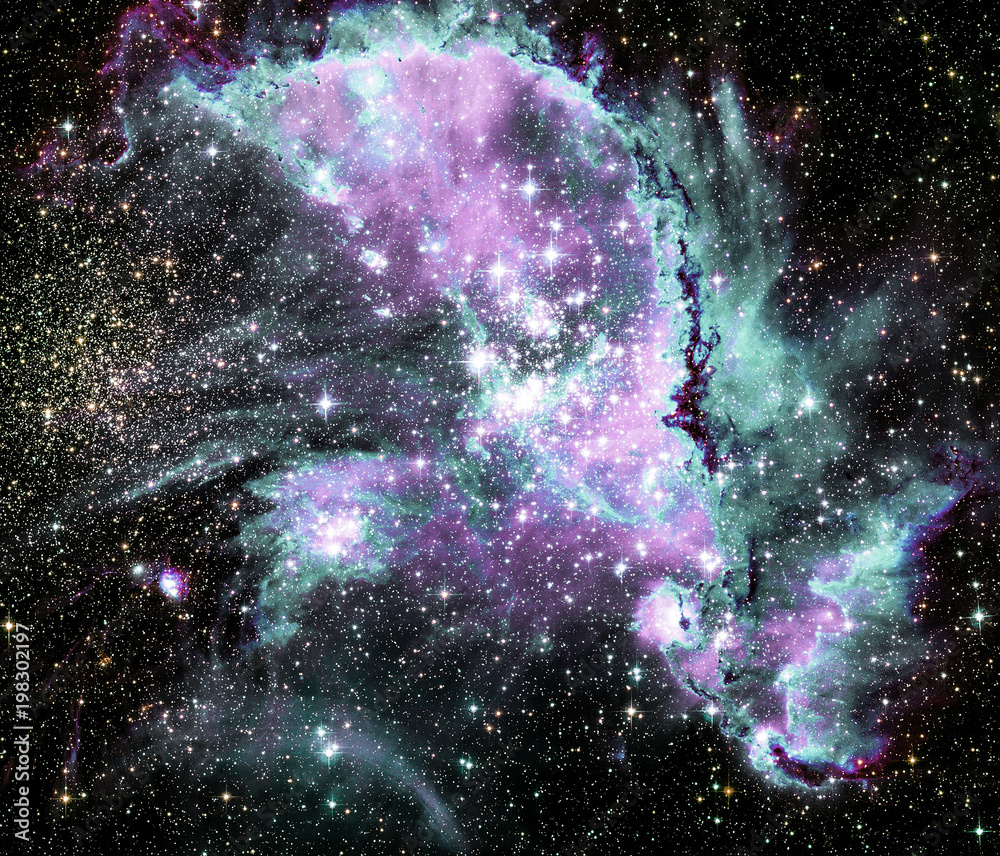 Canvas Prints space nebula. cosmic cluster of stars. outer space background