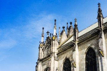 Fototapeta na wymiar Traditional Cathedral building in Basel, Switzerland