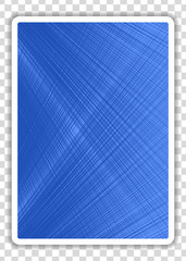 Playing Cards Back isolated on transparent background. Vector illustration.