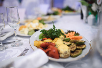 Grilled Vegetables at Restaurant