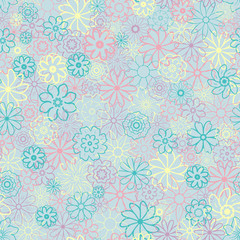 Cute Floral pattern in the small flower. Ditsy print . Motifs scattered random. Seamless vector texture. Elegant template for fashion prints. Printing with very small light flowers. warm color, pastel