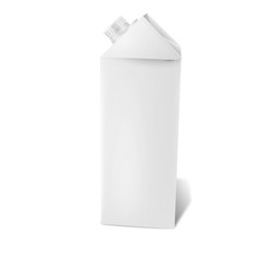 Empty  realistic packaging layout with screw cap 