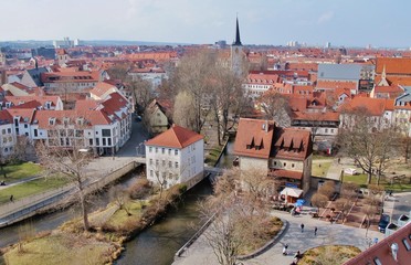 Erfurt, Blick vom Turm der Ägidienkirche