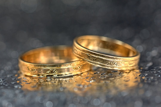 Goldene Ringe, Eheringe, Wedding rings