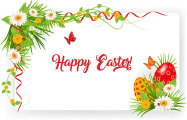 Happy Easter greeting card