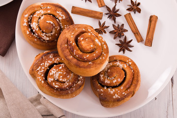 Cinnamon rolls. 