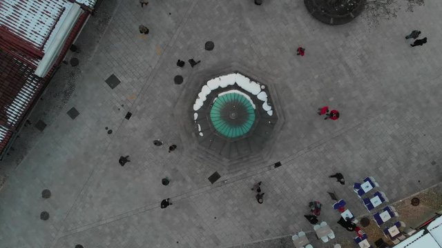 Aerial view from the Sebilj i Sarajevo 