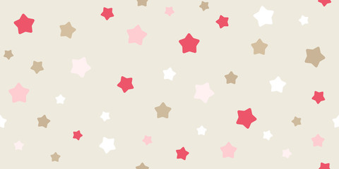 Funny baby seamless star pattern