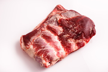 Obraz premium fresh lamb meat on a white background