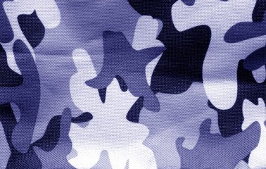 Military uniform pattern in blue tone. © pavelalexeev
