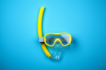 Snorkeling mask and tube - obrazy, fototapety, plakaty