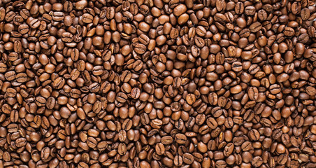 Coffee beans background