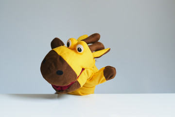 動物 パペット キリン ぬいぐるみ