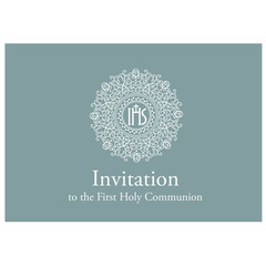 first communion invitation template
