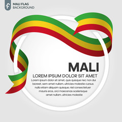 Mali flag background