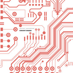 Vector circuit board illustration. Abstract technology.