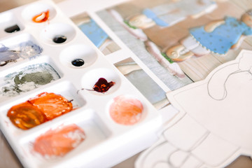 master class painting gingerbread cookies easter rabbit