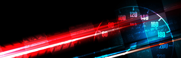 Fototapeta premium Racing speed background, vector illustration abstraction in car track