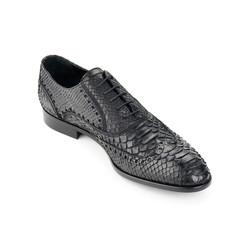 Classic black male shoes isolated on white