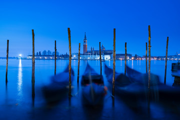 Dawn on the promenade of Venice