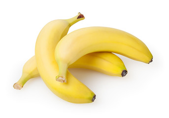 Bananas isolated on white background with clipping path