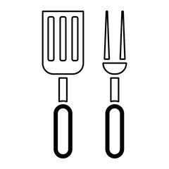 Grillen & Barbecue Icon - Grillbesteck