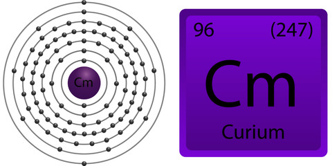 Curium Atom Shell