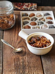 granola with dried fruits