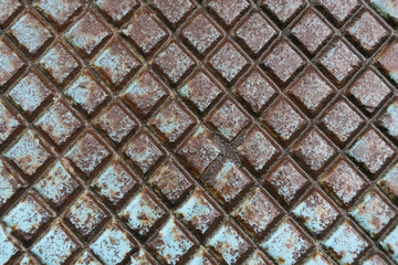 pattern style of steel floor for background