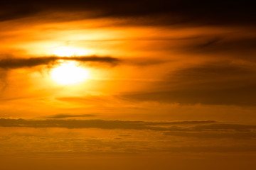 Beautiful sunset scenery