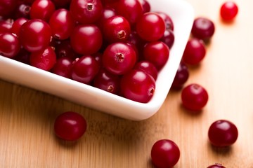 Red Cranberries on bawl