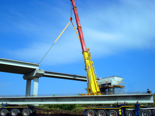Crane fixed the beam