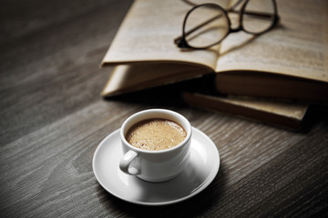 book and coffee
