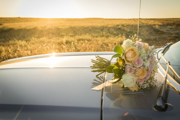 bridal bouquet the day of the wedding