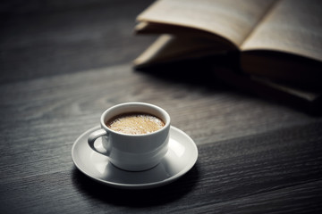 book and coffee