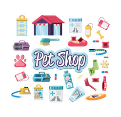 pet shop veterinary elements